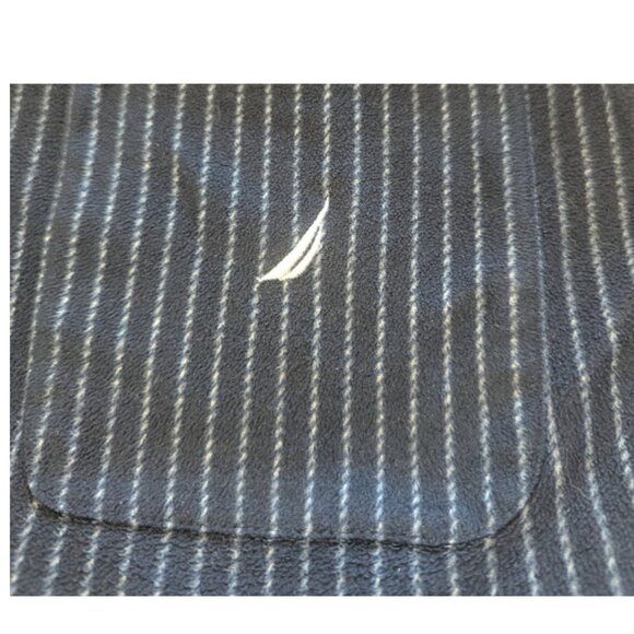 Nautica Men’s Navy Pinstripe Lounge Pants – Size M - Picture 2 of 11